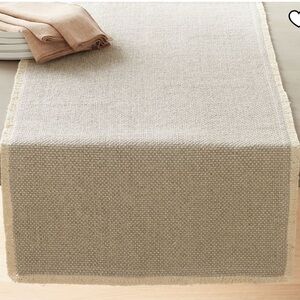Pottery Barn Soft Gray Mason Table Runner